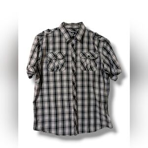 PJ Mark Classic Black and White Checkered Men's Shirt